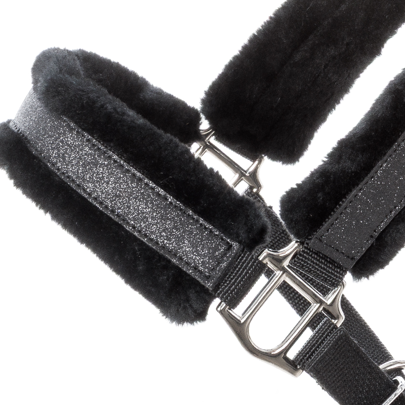 Licol paillettes "Star" - fausse fourrure