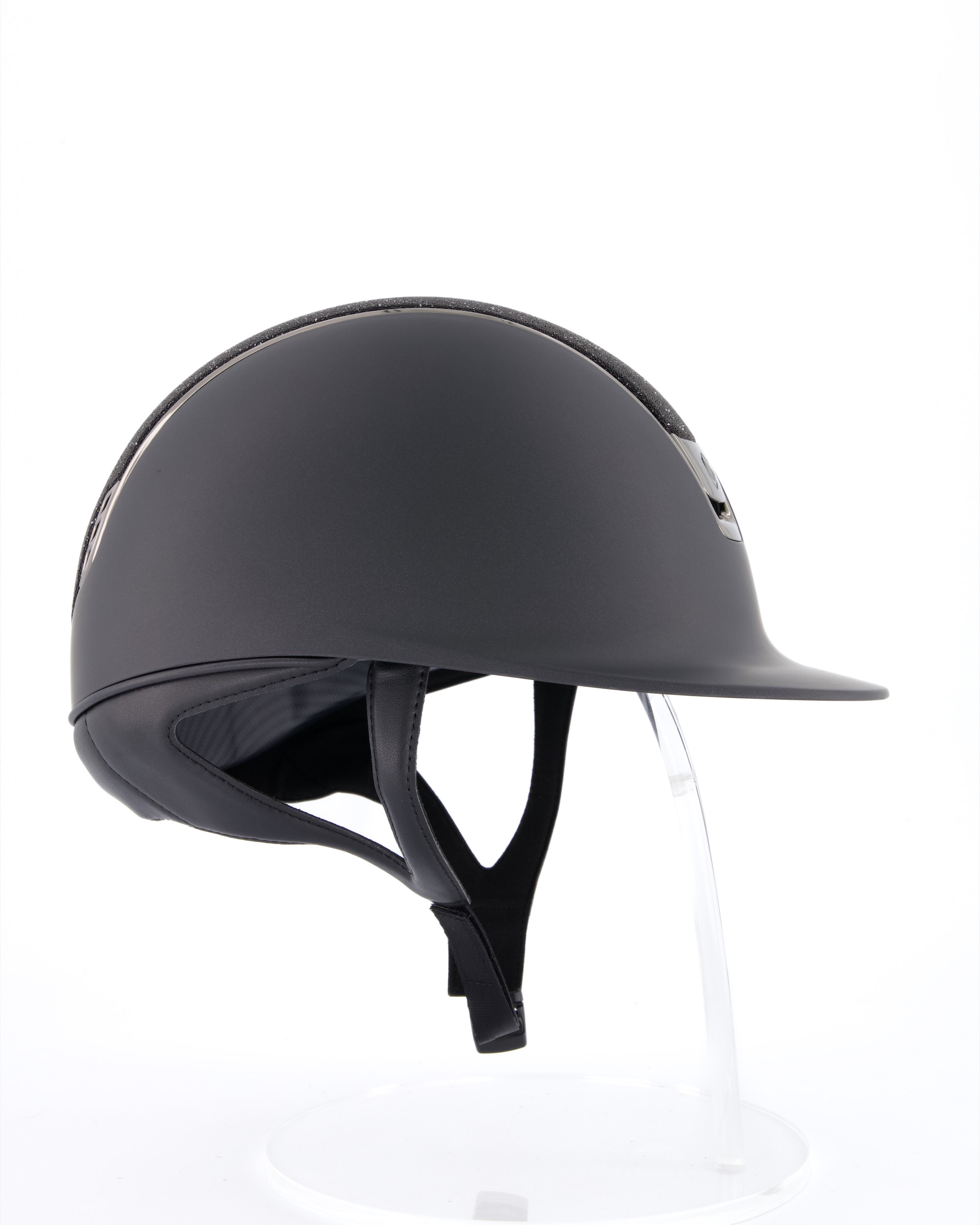 Reithelm 2.0 Shadowmatt Top Crystal Fabric Black, Black Chrome in schwarz