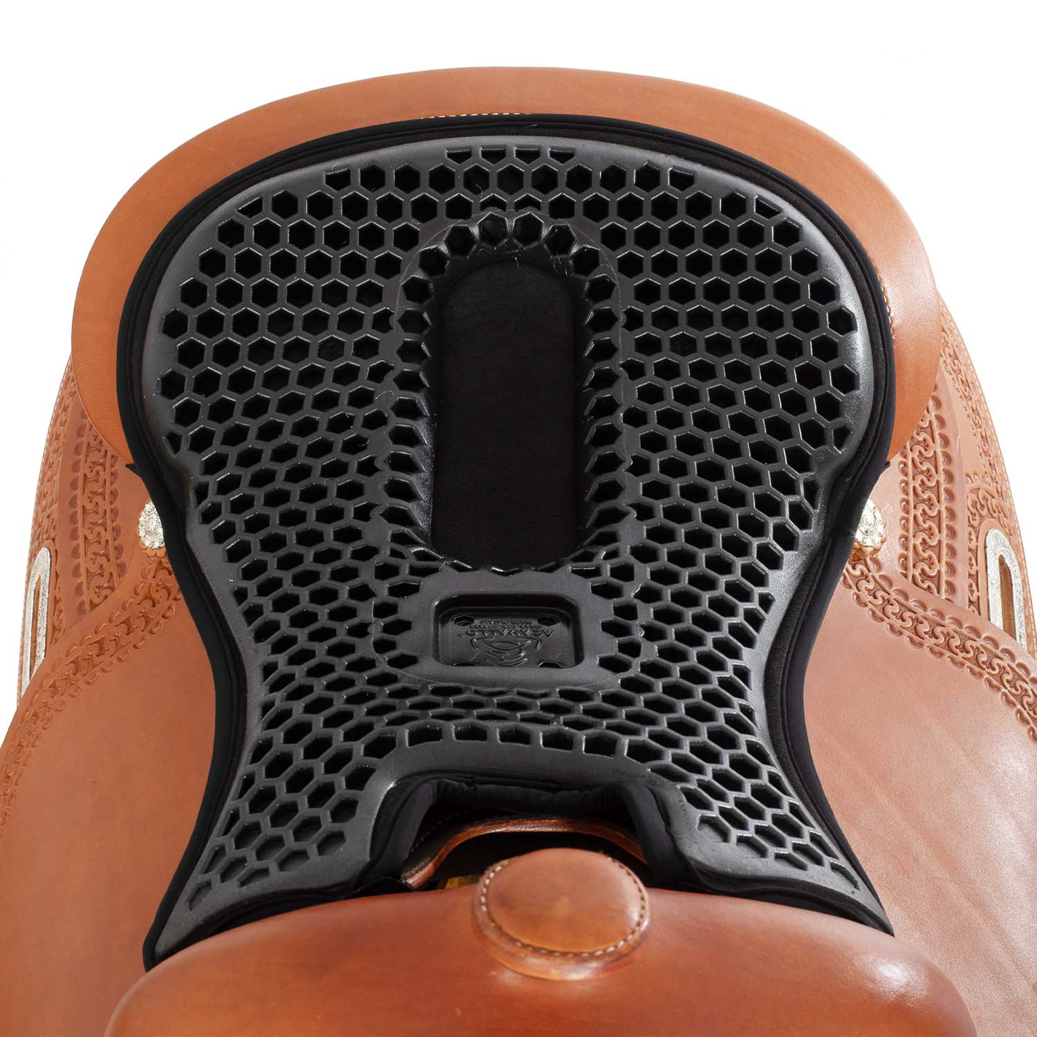 Western-zitkussen Ortho-Coccyx hexagonaal Gel-out Dri-lex 20mm