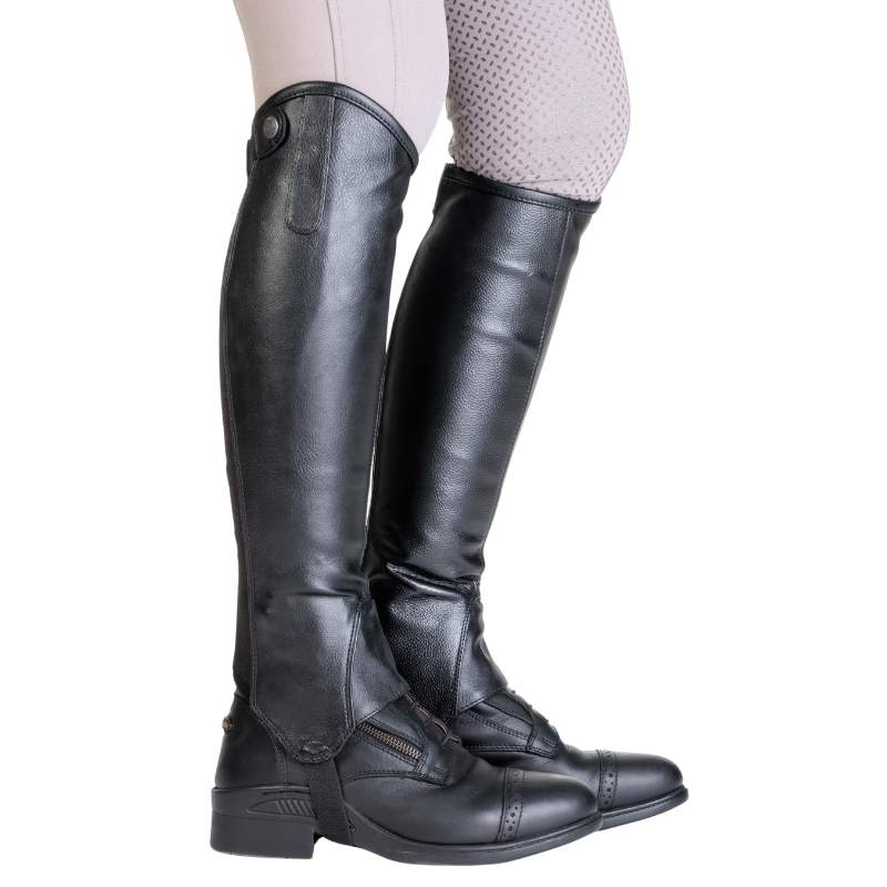 Mini-chaps "Combi"-similicuir/cuir soft