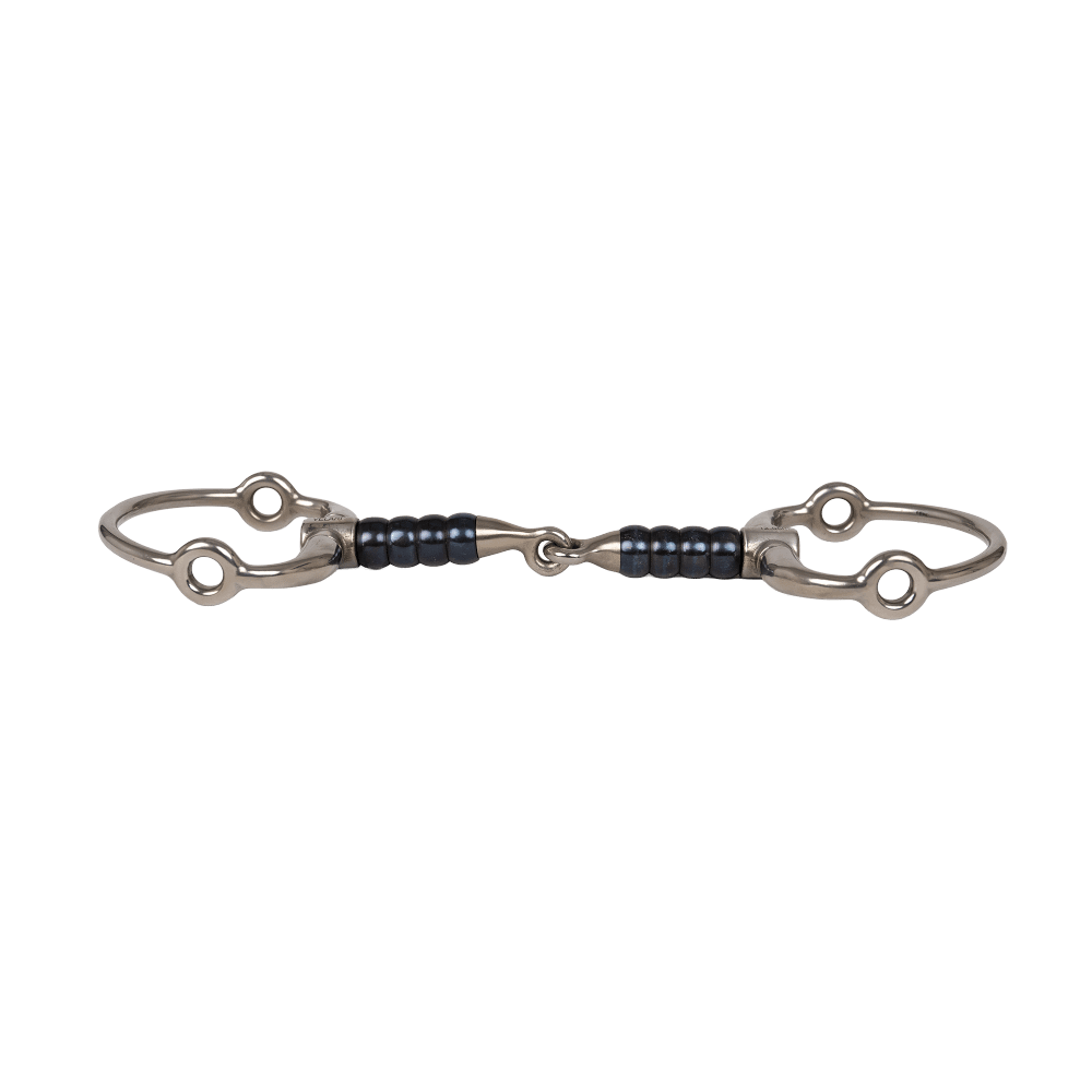 Filet gag cuir avec Eggbutt et simple brisure avec Cherry Roller Sweet Iron