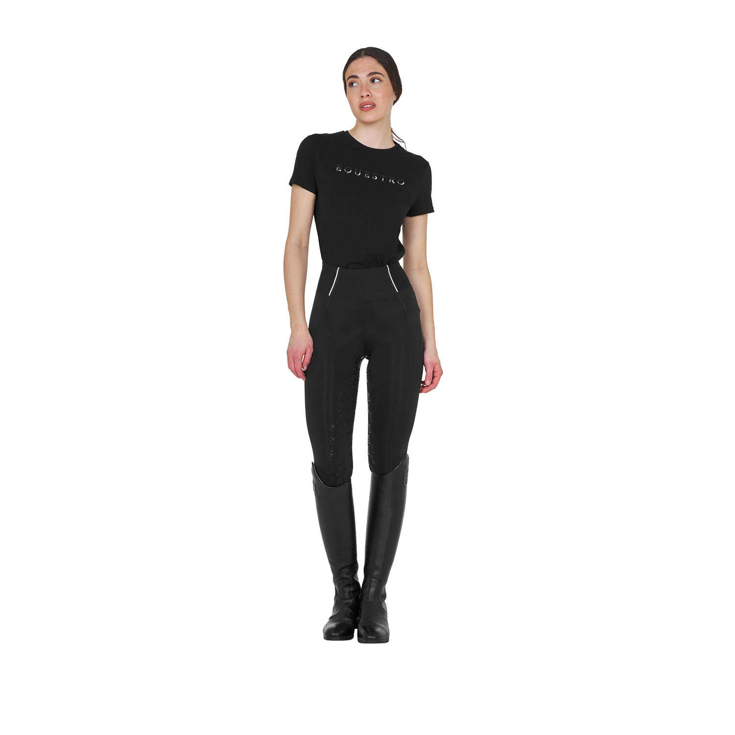 Damen-Leggings Slim Fit mit Vollbesatz