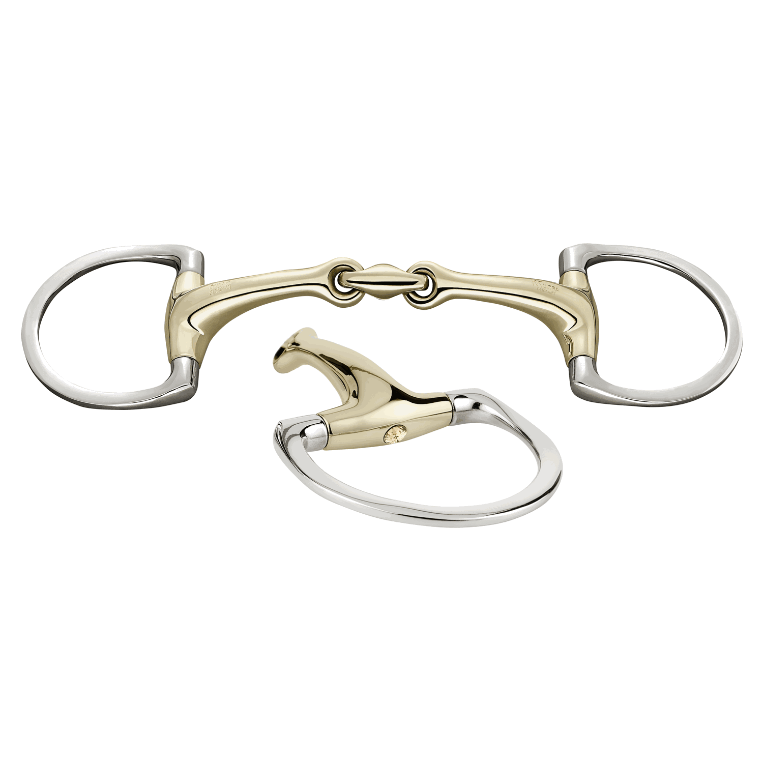 Dynamic RS Olivenkopfgebiss mit D-förmigem Ring 16 mm doppelt gebrochen - Sensogan Dynamic RS Olivenkopfgebiss mit D-förmigem Ring 16 mm doppelt gebrochen - Sensogan