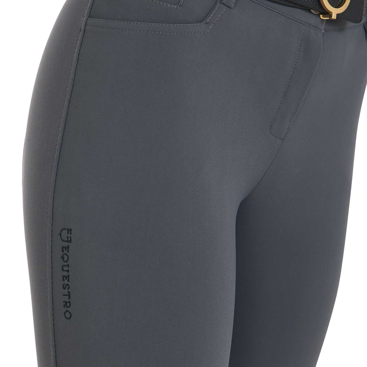 Schmale Damen-Grip-Reithose mit Logo