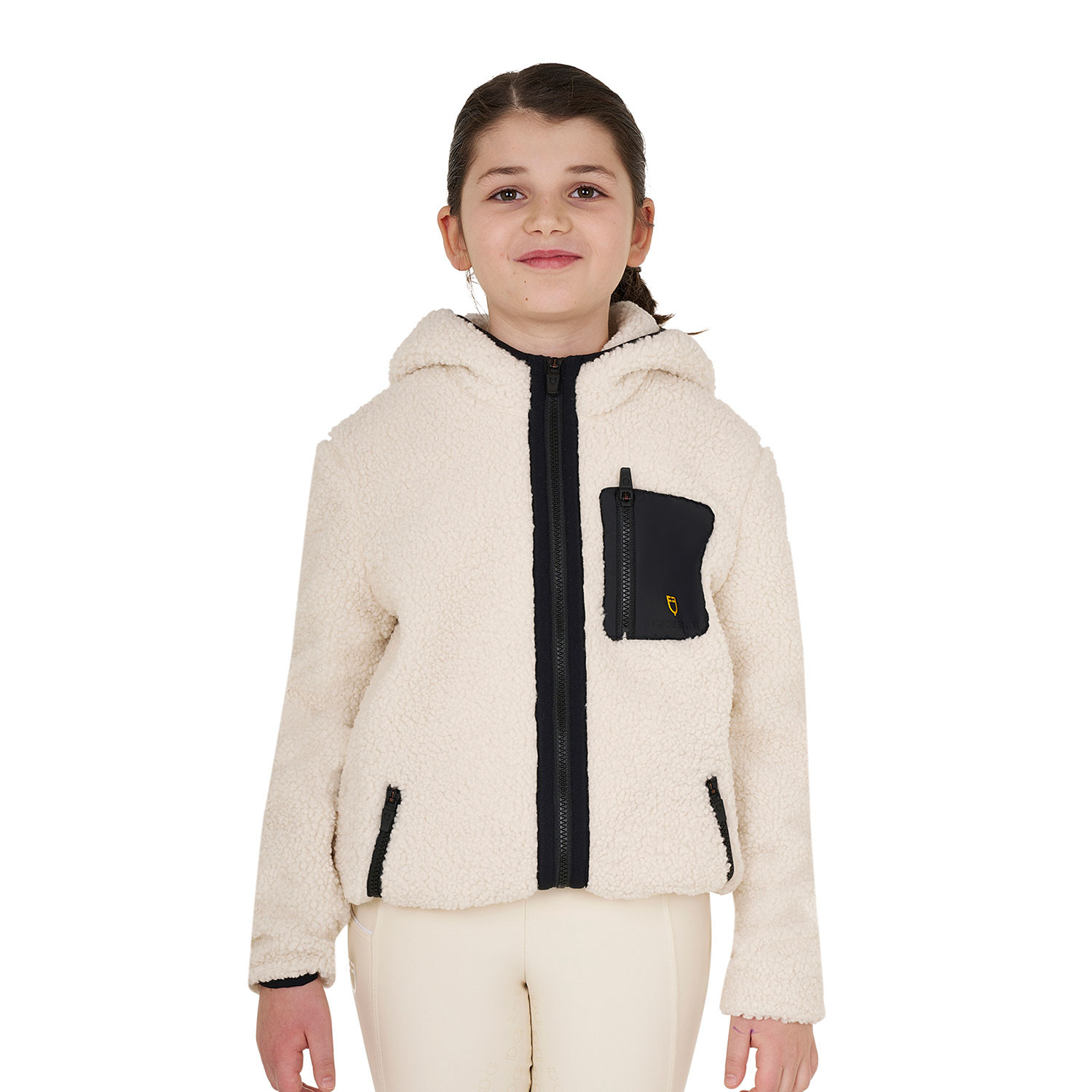 Kinder-Fleece-Sweatshirt mit Frontreißverschluss
