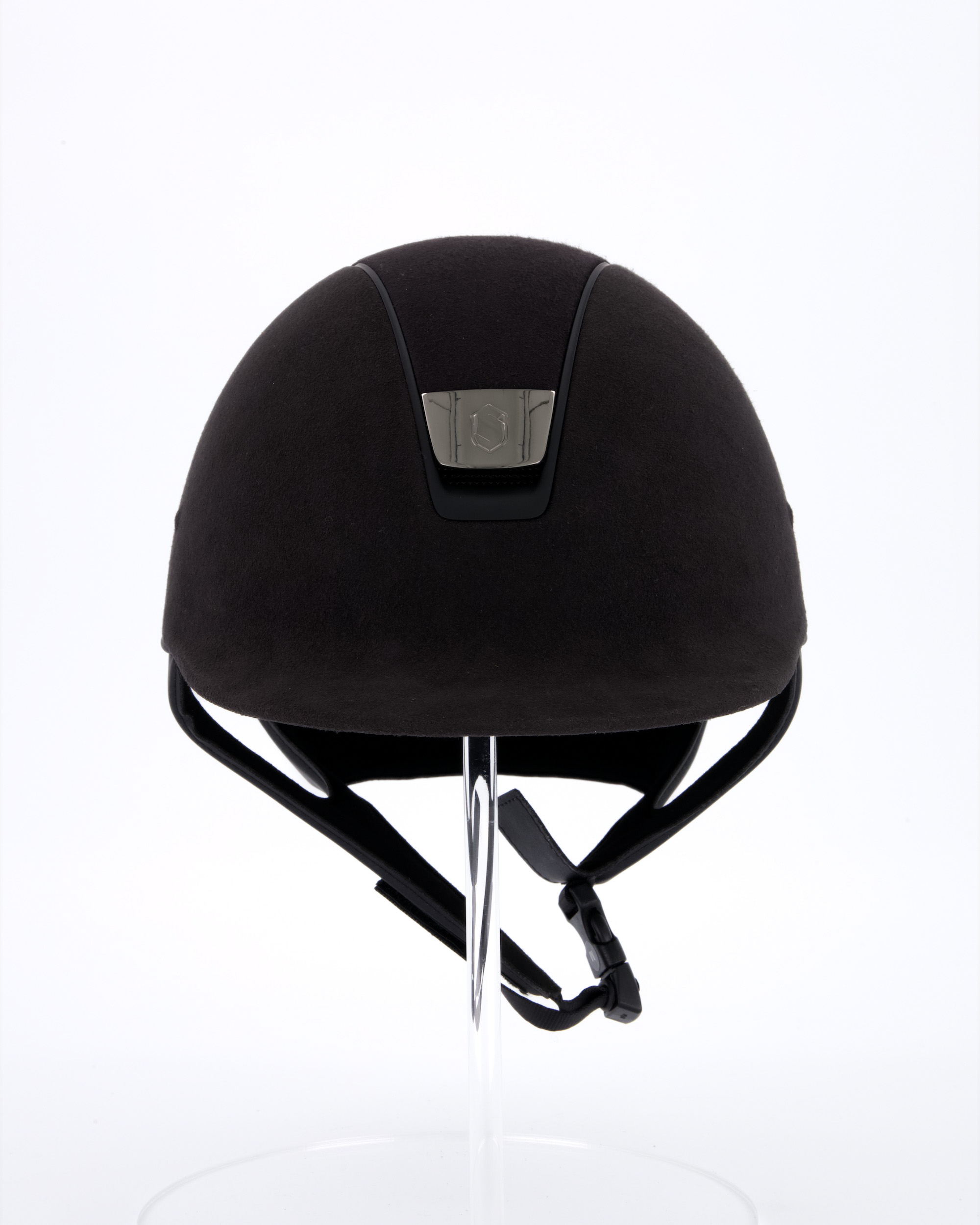 Riding helmet Premium Alcantara Matt Black in black