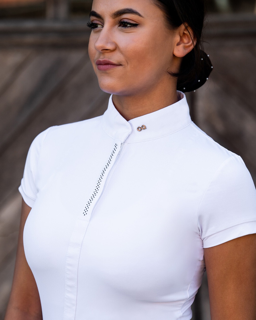 Ladies competition shirt PerformNow in white
