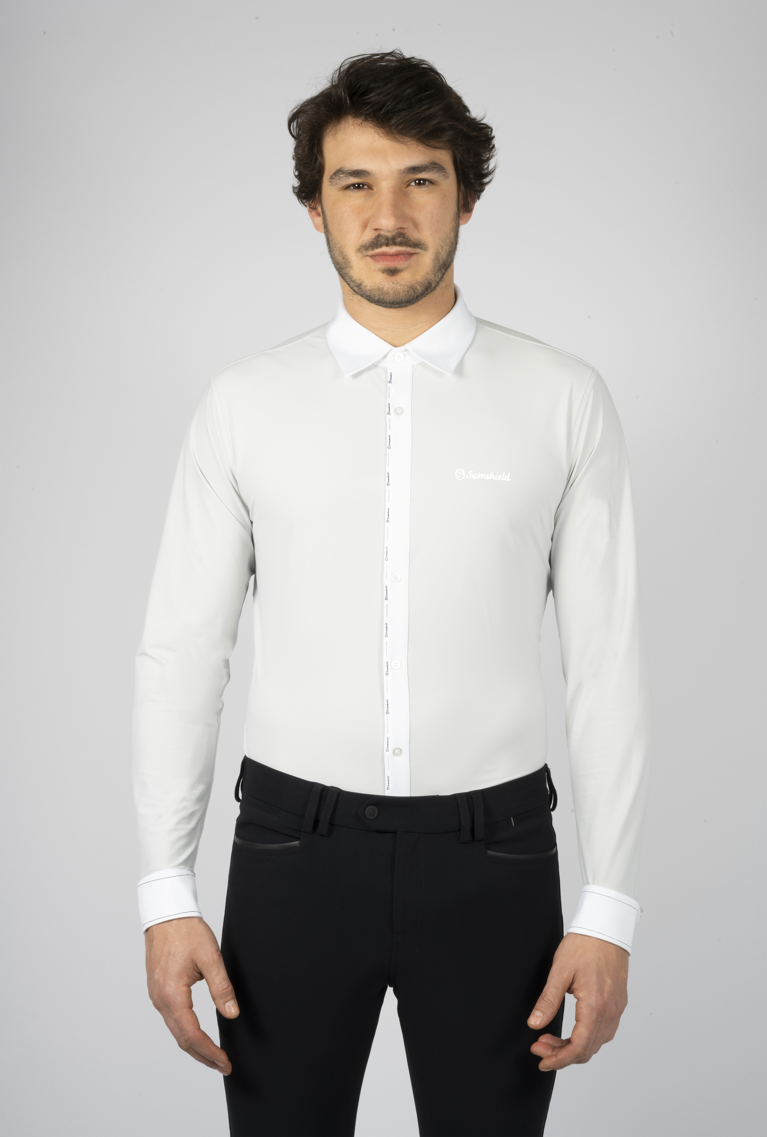 Men's competition shirt Georges in white