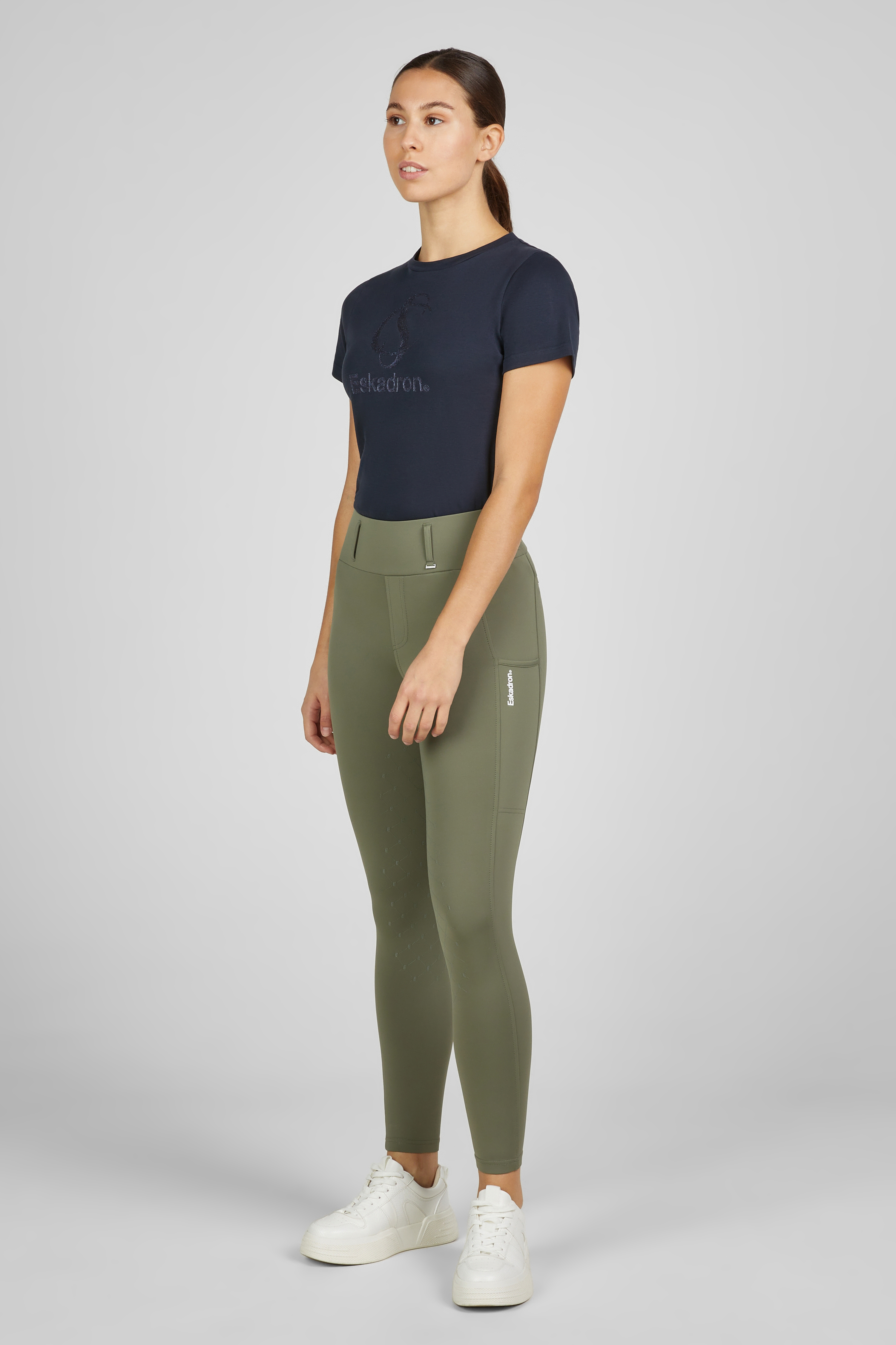 Reitleggins Damen Classic Sports Vollgrip