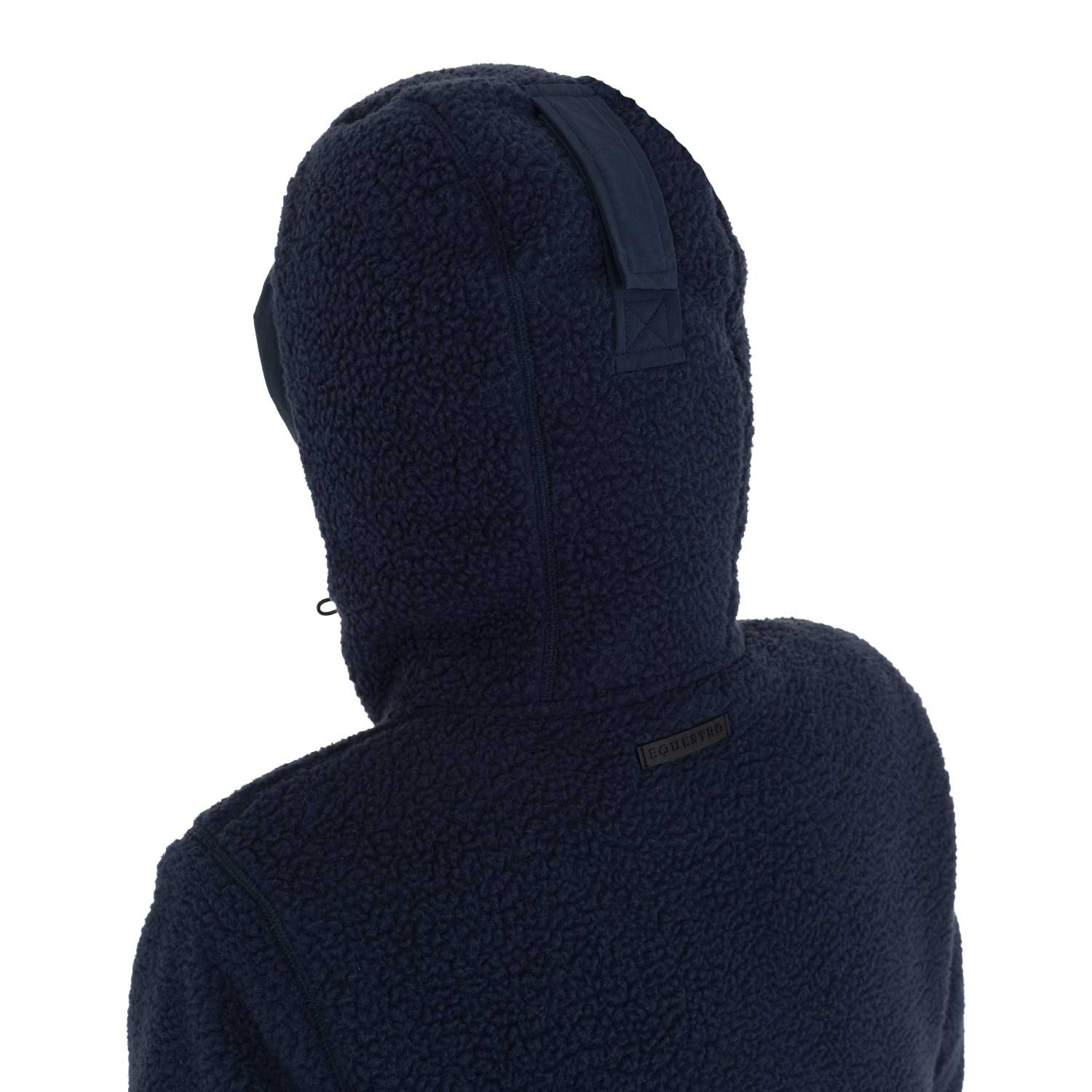 Damen-Daunenjacke mit Teddy-Einsätzen
