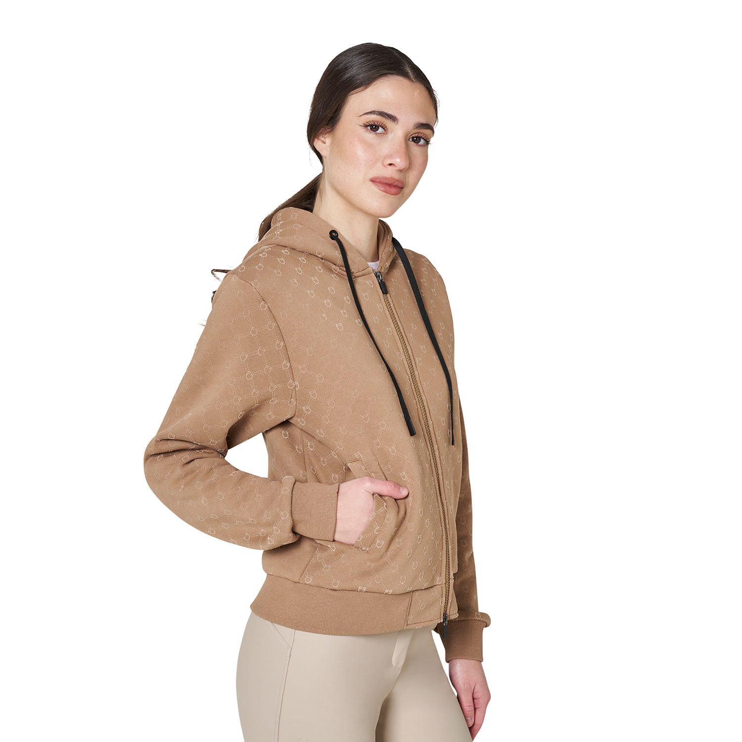 Kapuzensweatshirt für Damen mit Monogramm