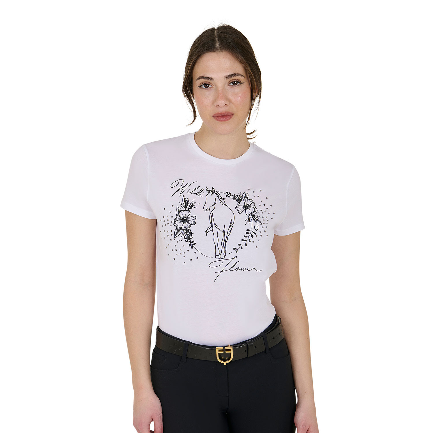 Damen-Baumwoll-T-Shirt Wild Flower