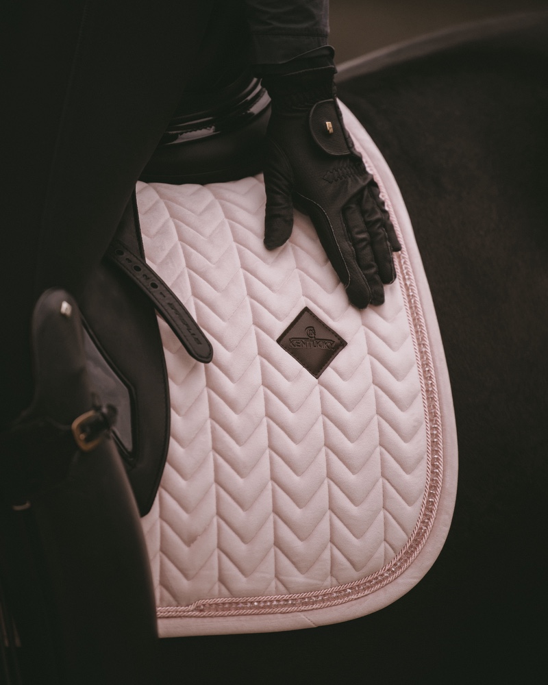 Dressage saddle pad Velvet Pearls