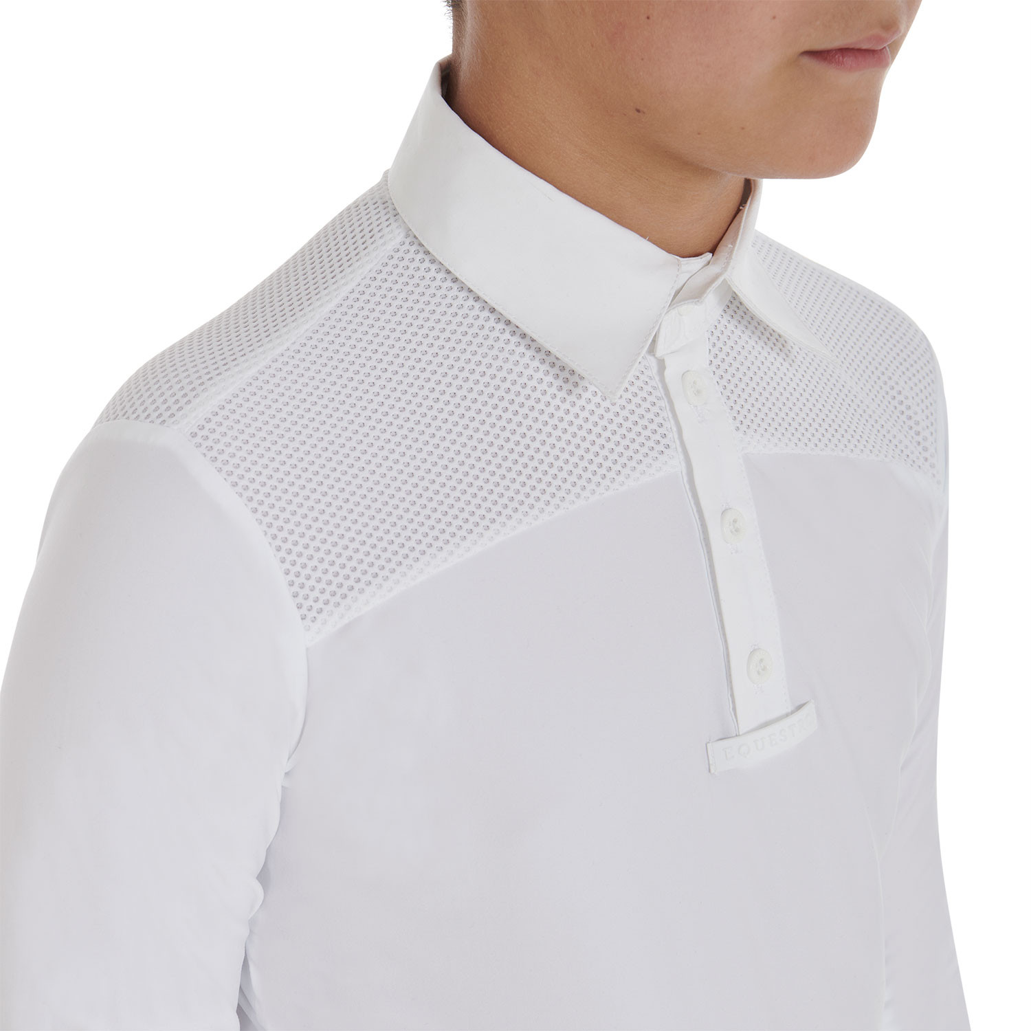 Langarm-Poloshirt mit Knöpfen für Jungen