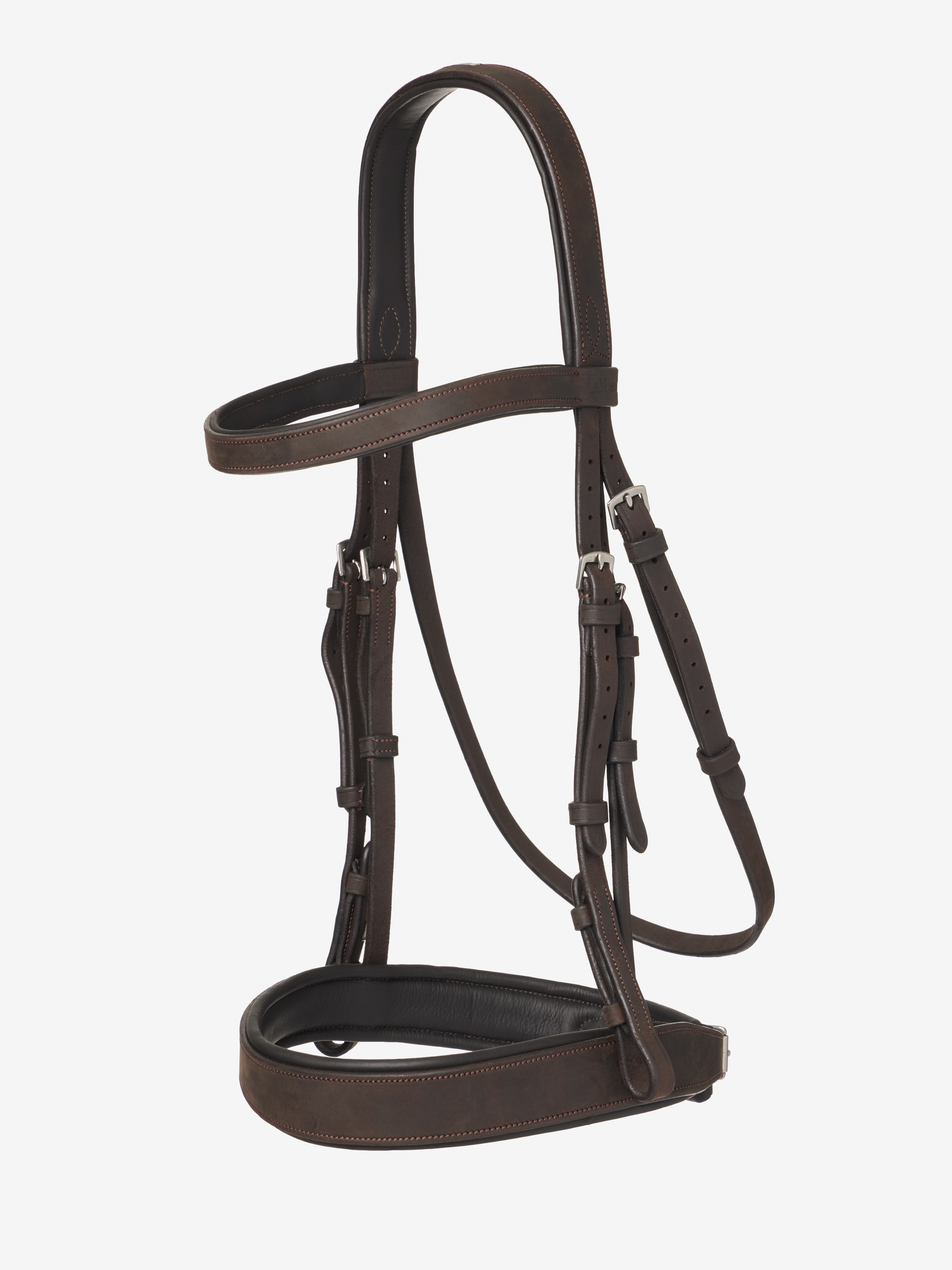 Flache Hunter Trense Mit Geflochtenen Zügeln