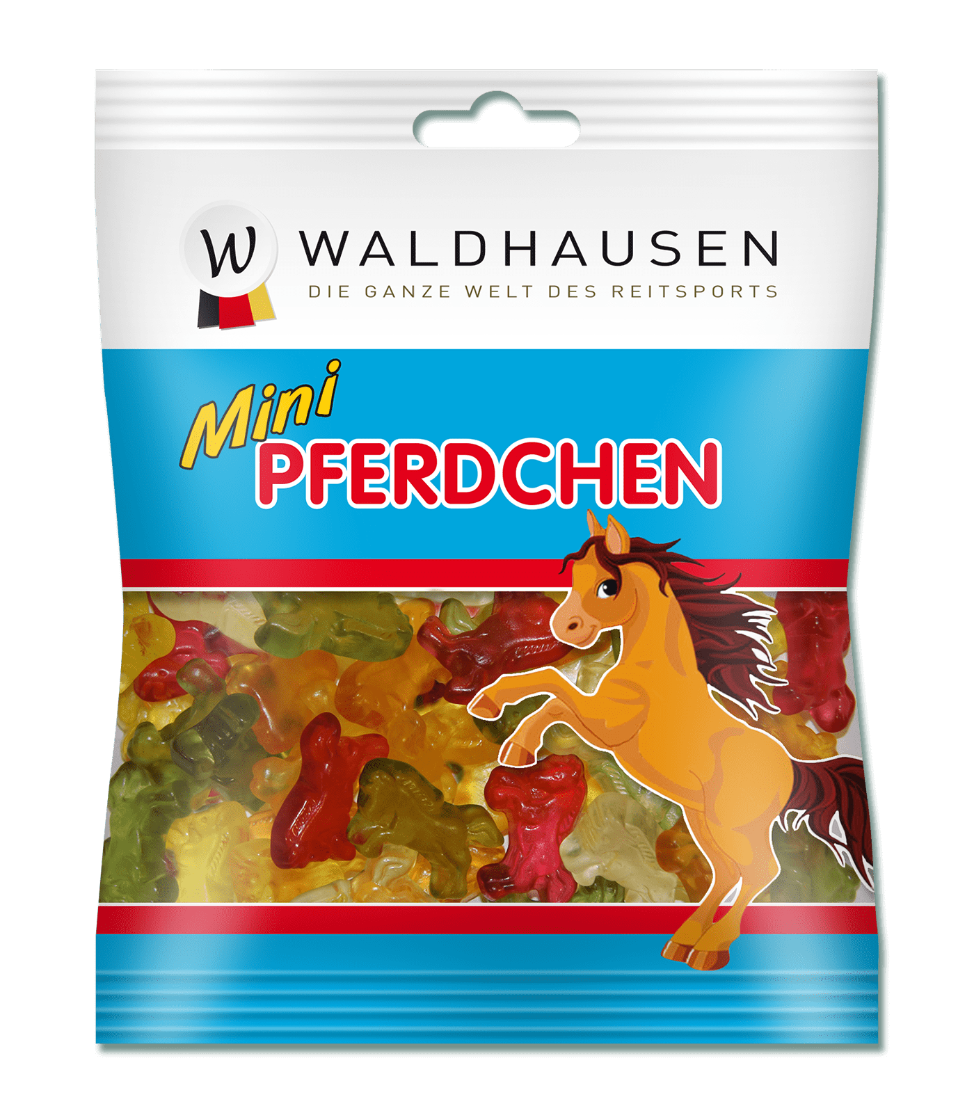 Fruit gum mini horses, 100g