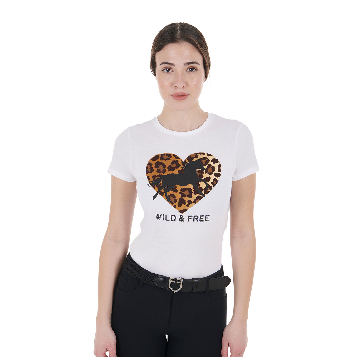 Damen-Baumwoll-T-Shirt Wild & Free