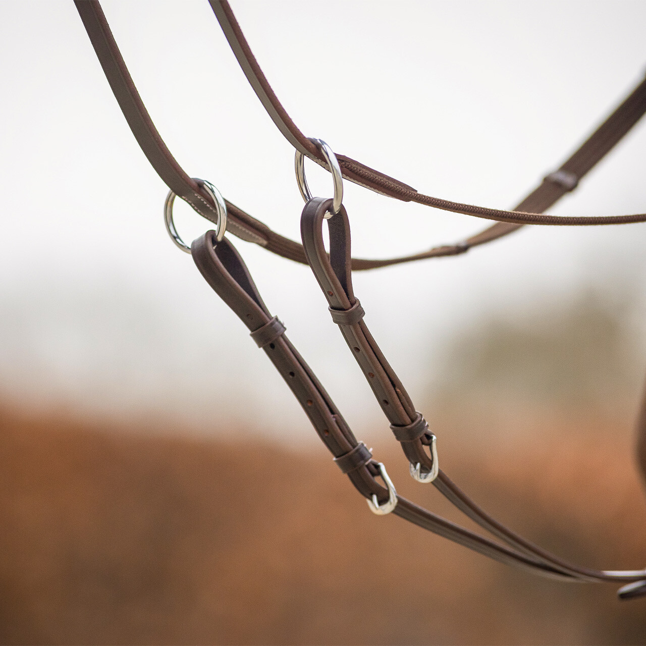 Front harness with luxury stitching