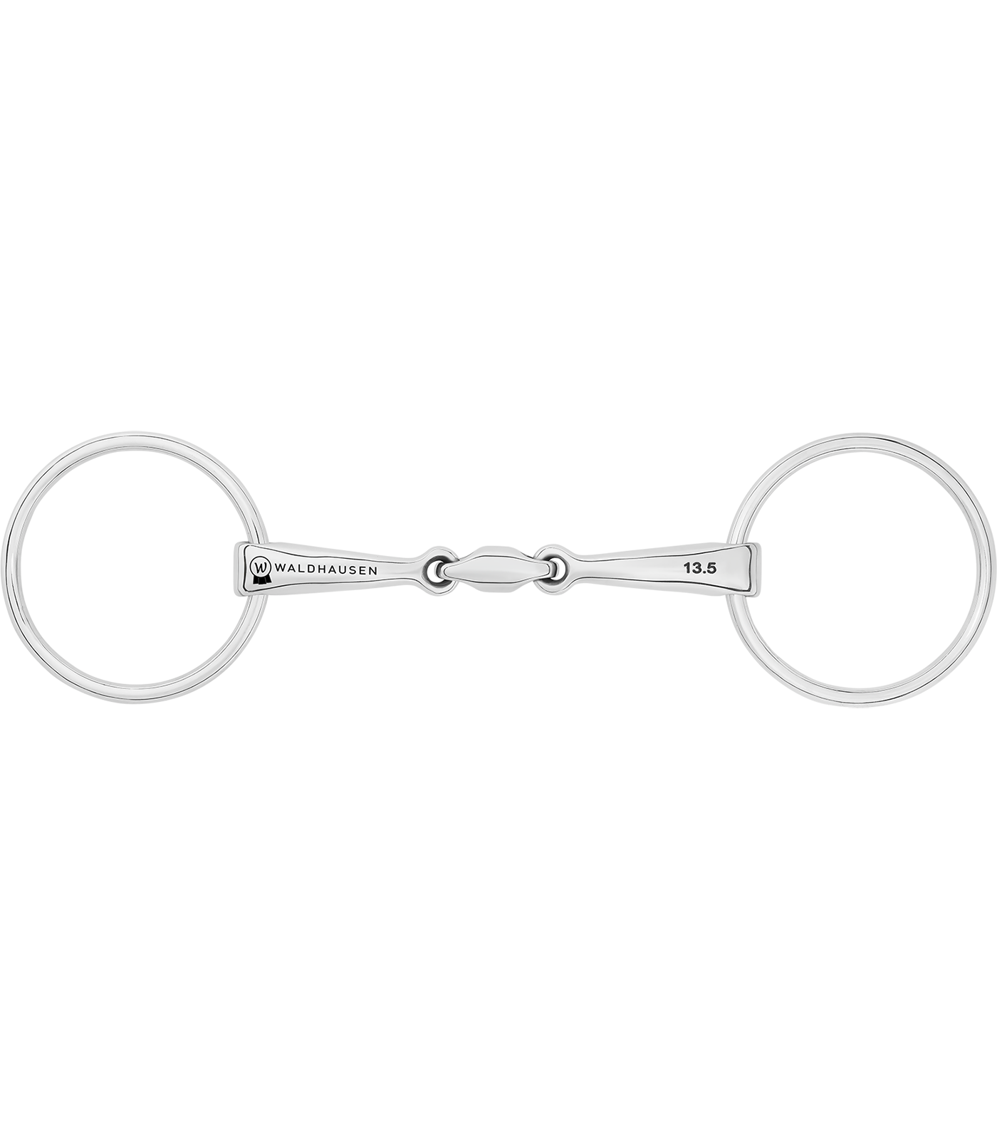 Mors de filet ergonomique, brisure double