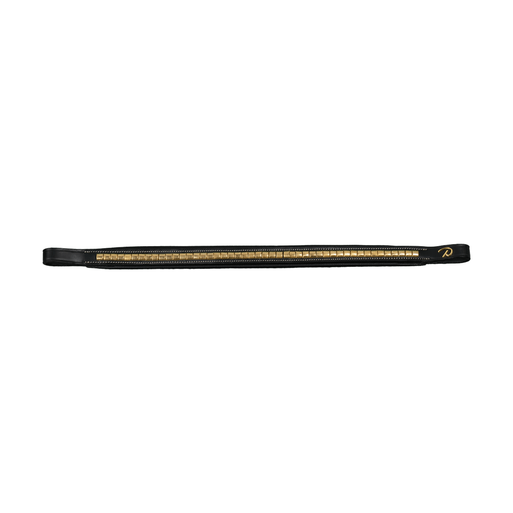 Straight browband with brass fittings | Dy'on