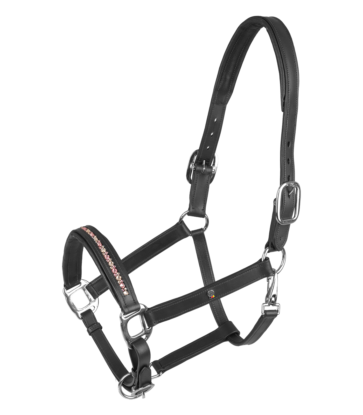 Leather halter Crystal