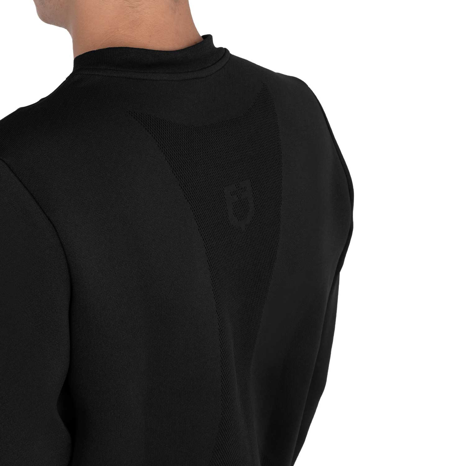 Technisches Rundhalssweatshirt für Herren mit Micro-Mesh-Einsätzen