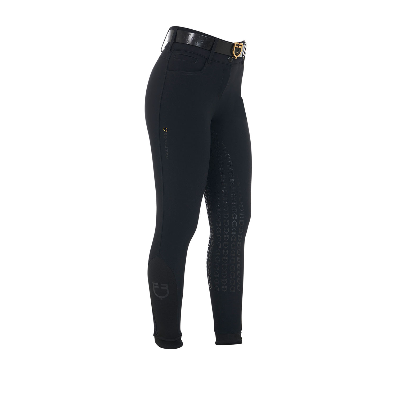 Damen-Reithose High Waist mit Vollbesatz