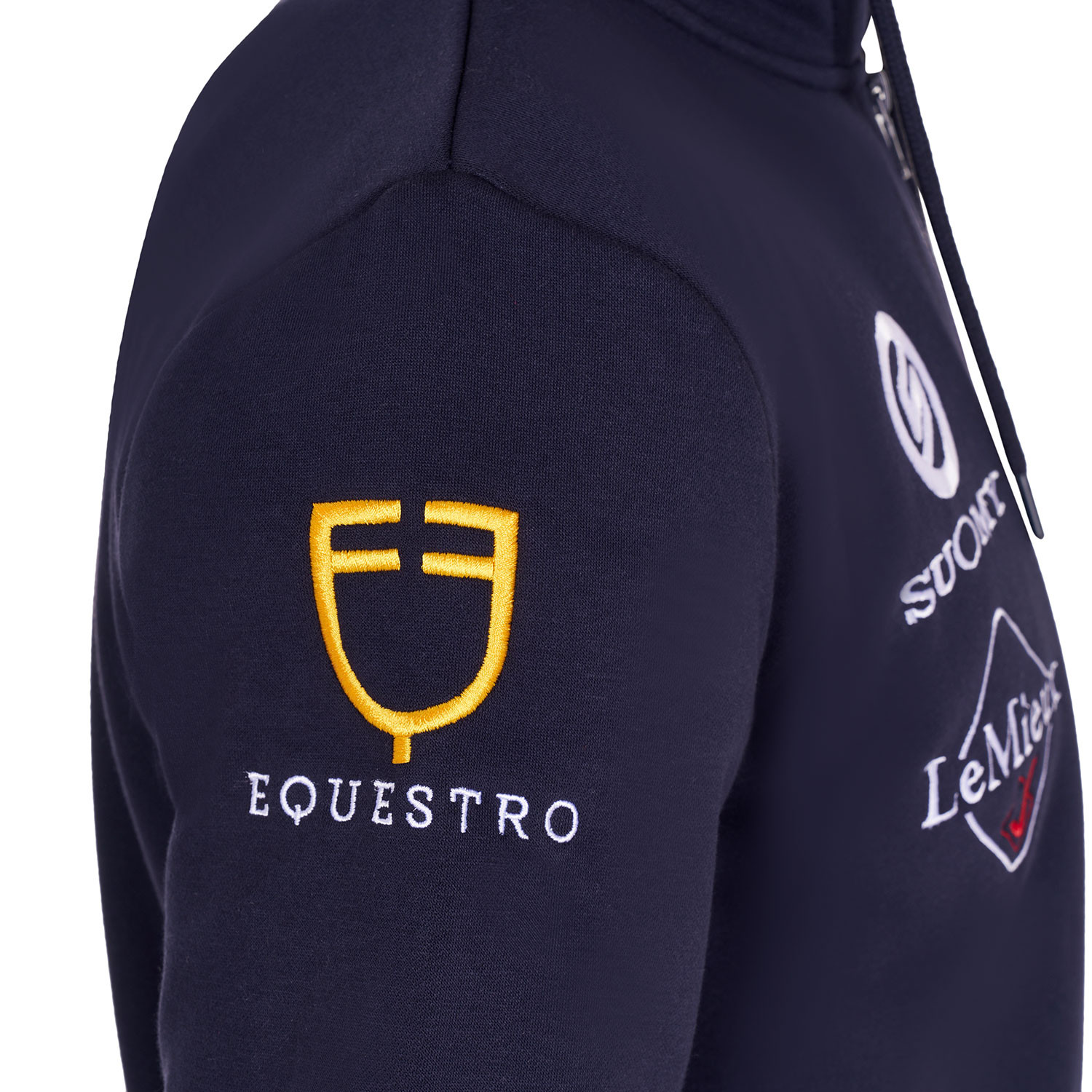 Herren-Sweatshirt mit Kapuze und Multi-Logo