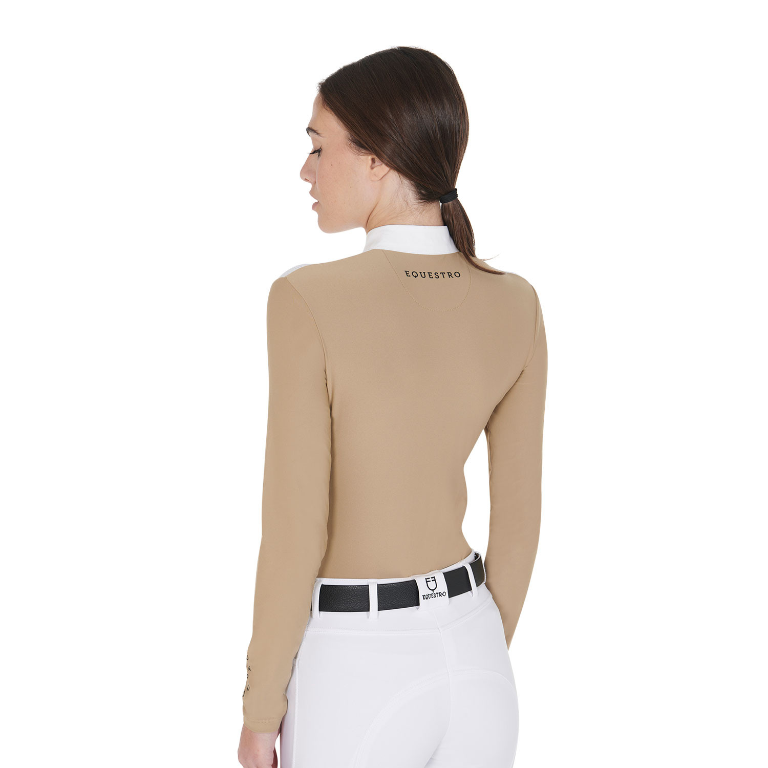 Turnier-Poloshirt für Damen aus technischem Stoff und Mesh