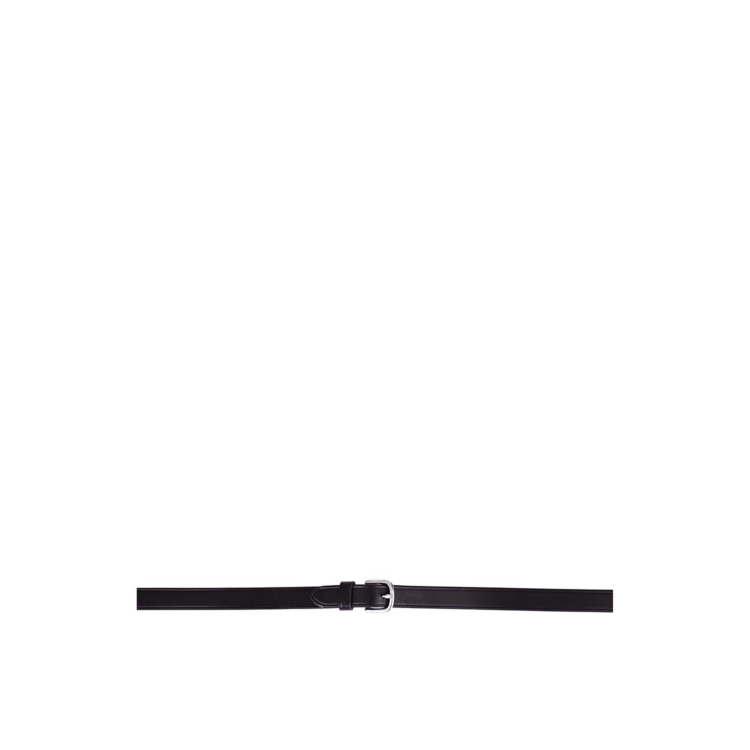 Lederzügel in schwarz/silber