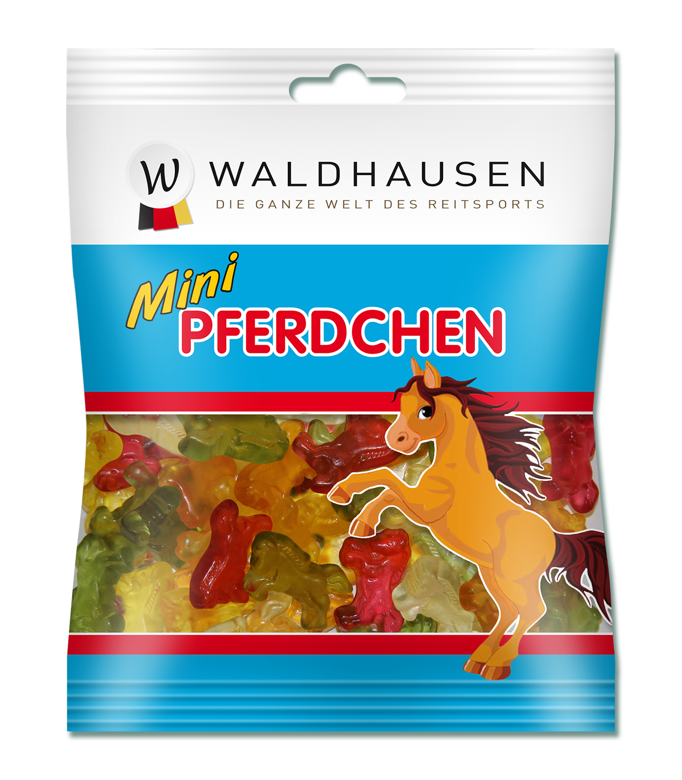 Fruit gum mini horses, 100g