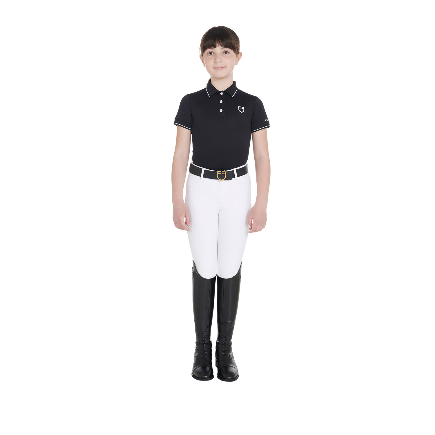 Kinder-Polo Slim Fit aus antibakteriellem Funktionsmaterial
