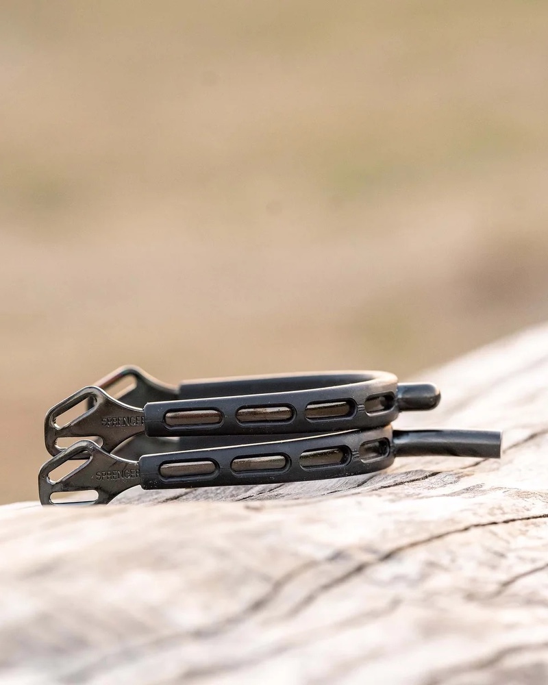 ULTRA fit EXTRA GRIP spurs -Black Series- stainless steel anthracite, 25 mm flat