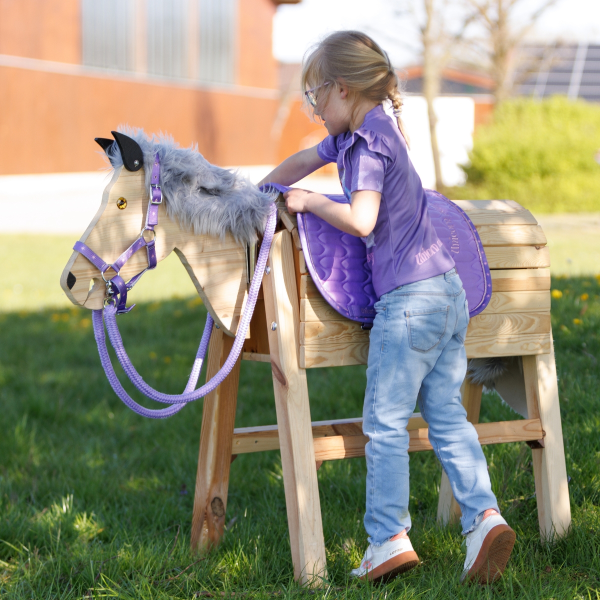 Hobby horse saddle pad "Unicorn Academy"-Kids