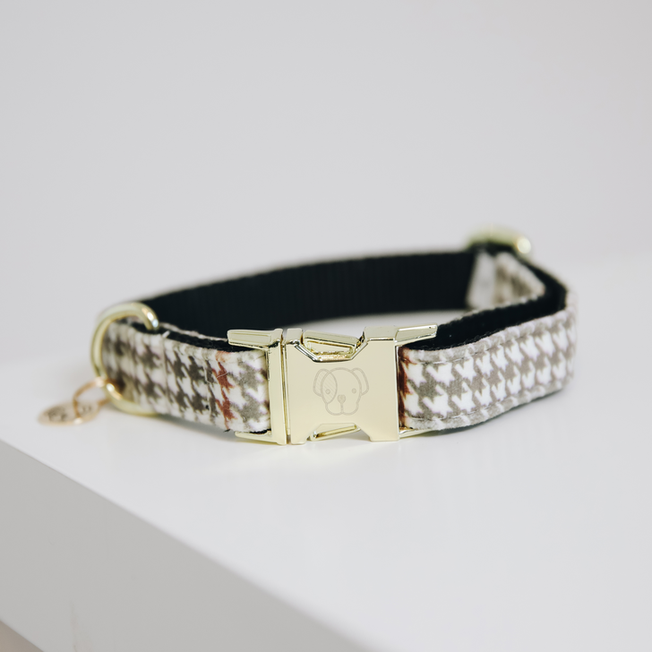Pied-de-Poule dog collar