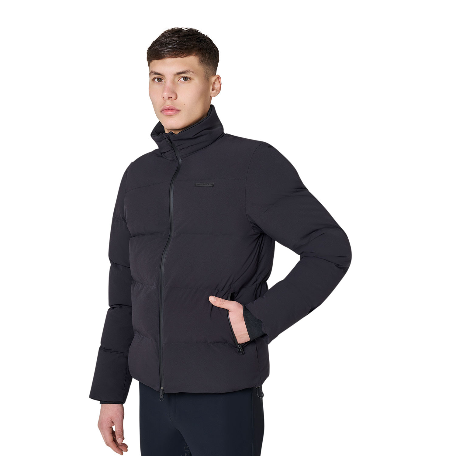 Daunenjacke für Herren mit hohem Kragen