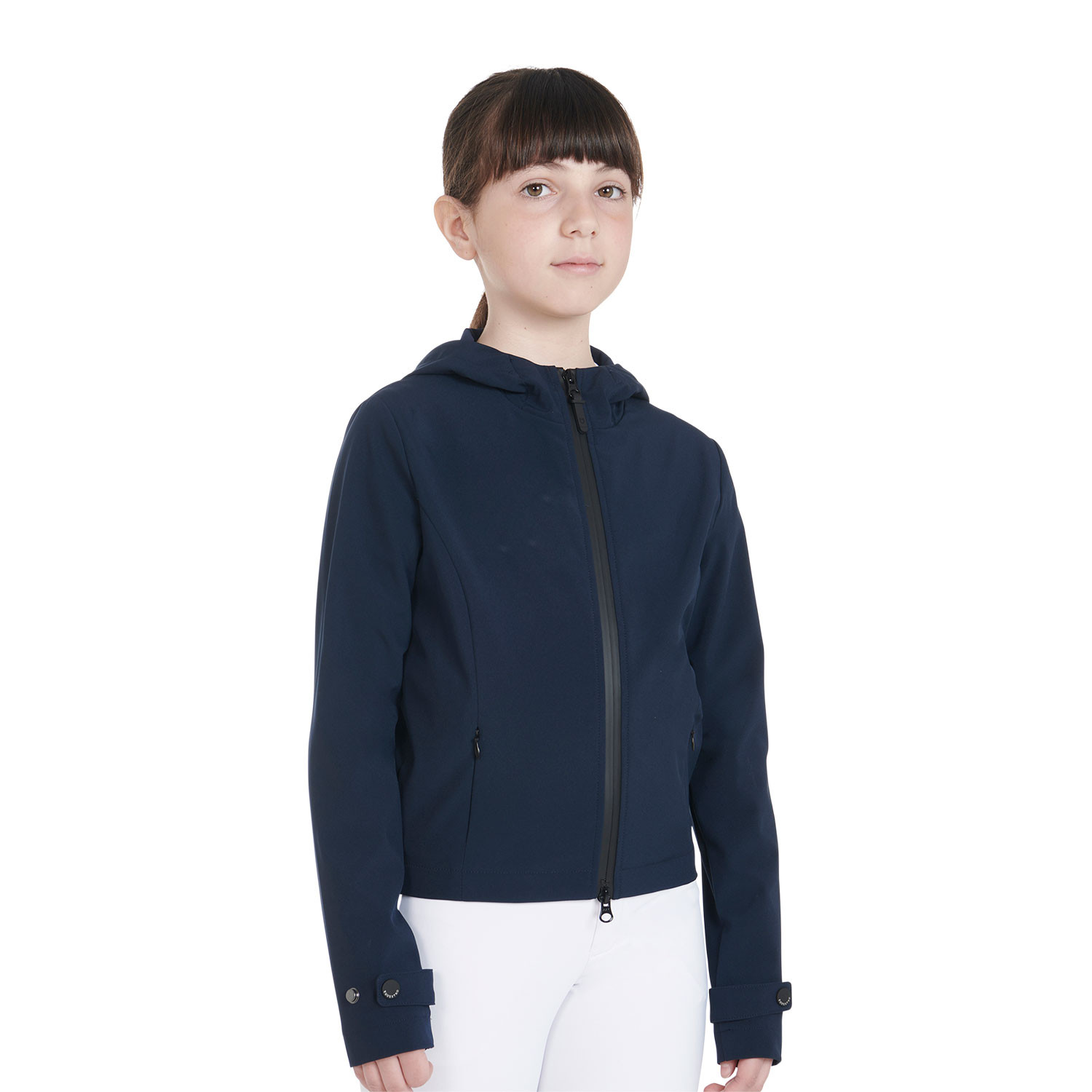 Schmal geschnittene Kinder-Softshelljacke aus technischem Gewebe