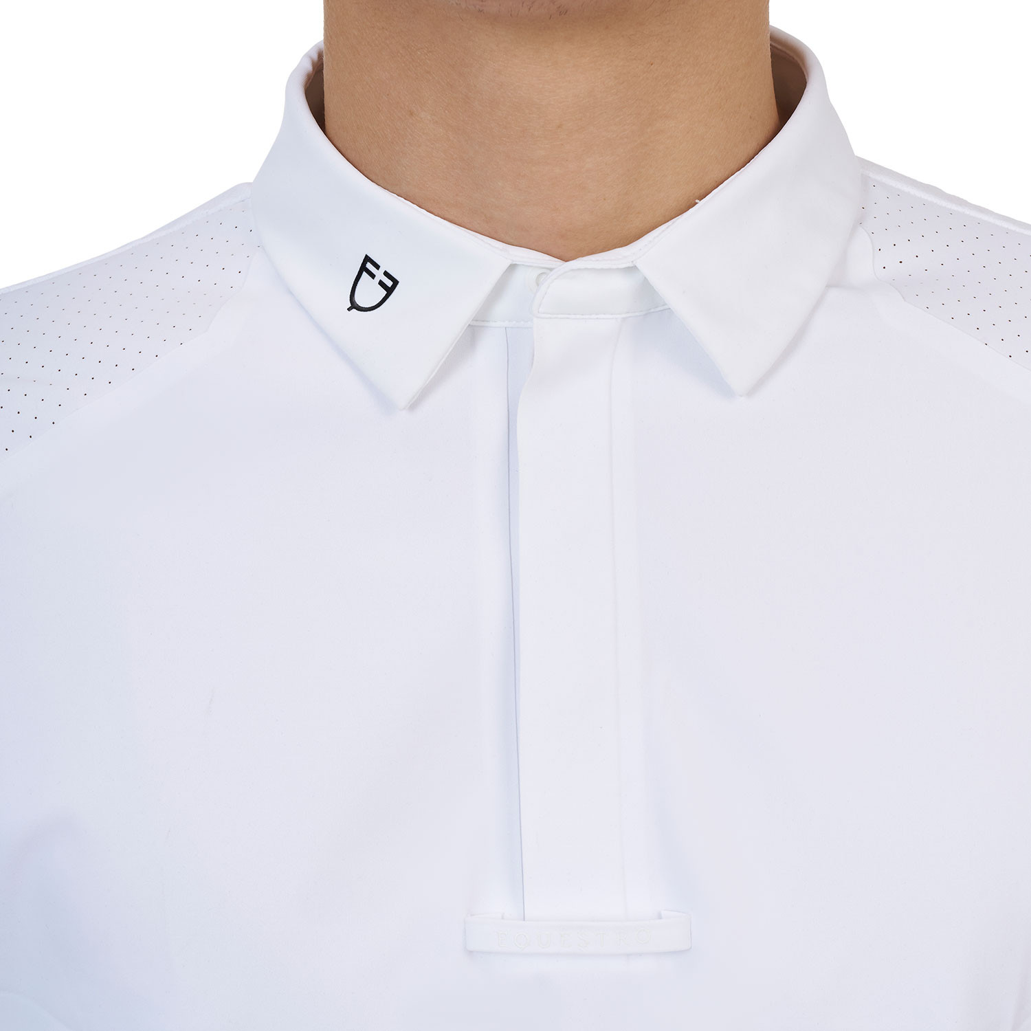 Ridertechnology Herren-Turnierpolo Langarm mit Knöpfen