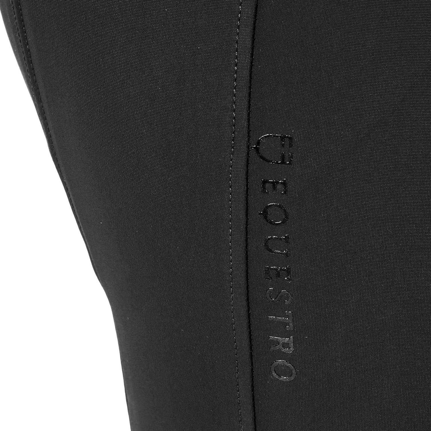 Damen-Reithose mit hohem Bund, Kniebesatz und Fleecefutter