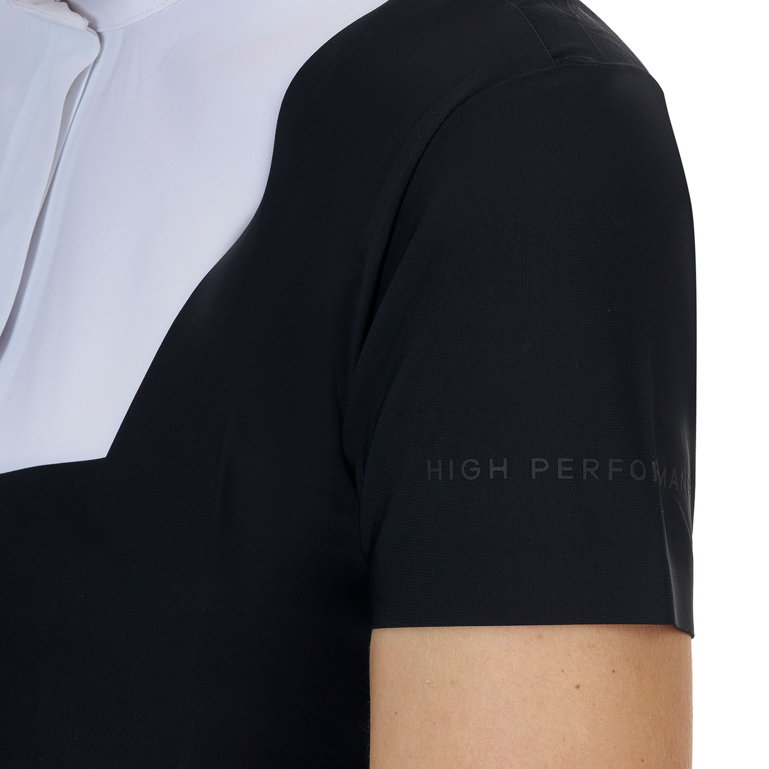 Damen-Turnierpoloshirt mit kurzen Ärmeln und Knöpfen