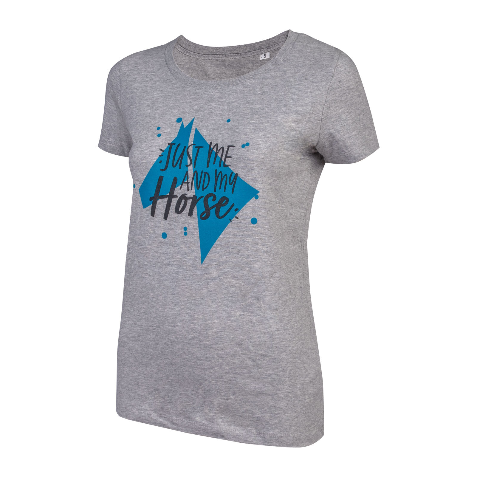 Children's T-shirt Just Me and my Horse in heather grey