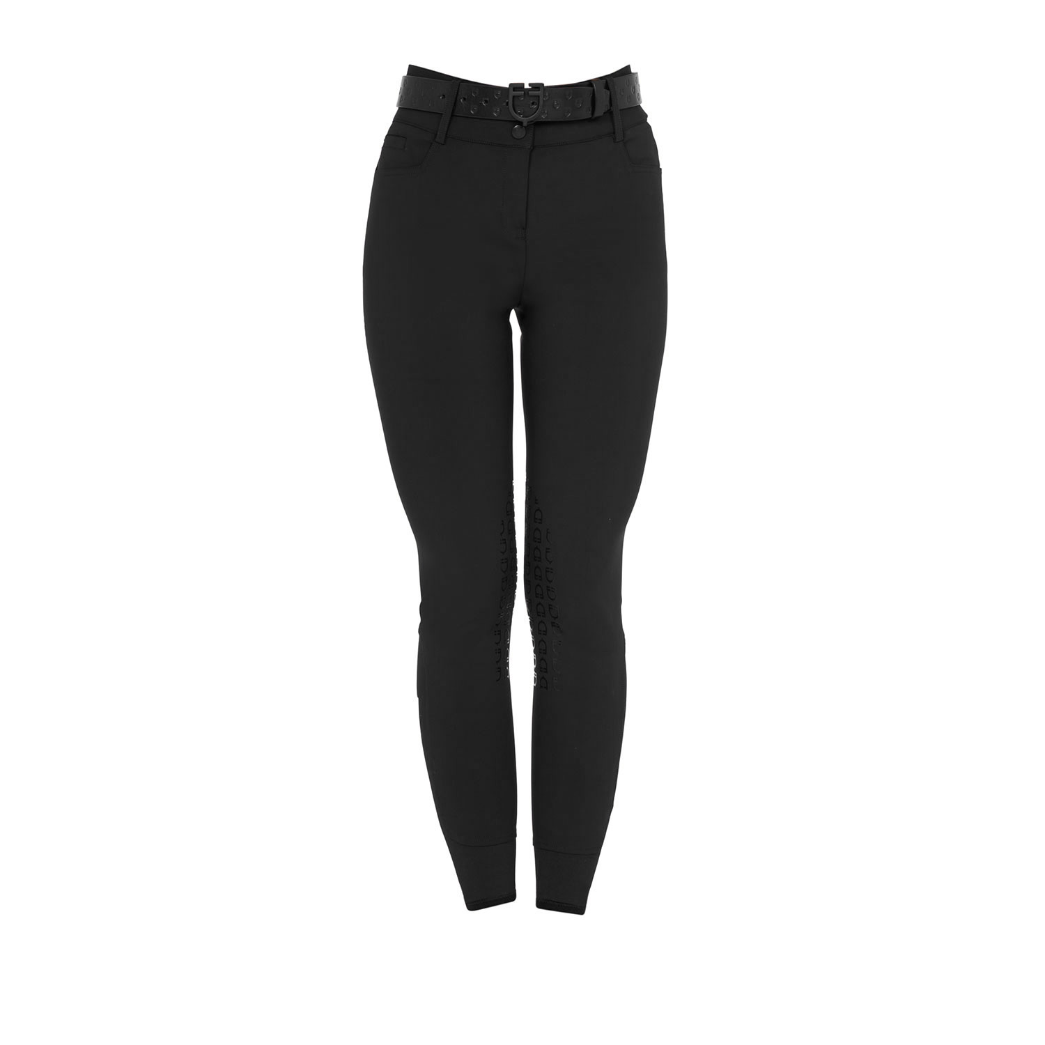 Damen-Reithose High-Waist mit Kniebesatz