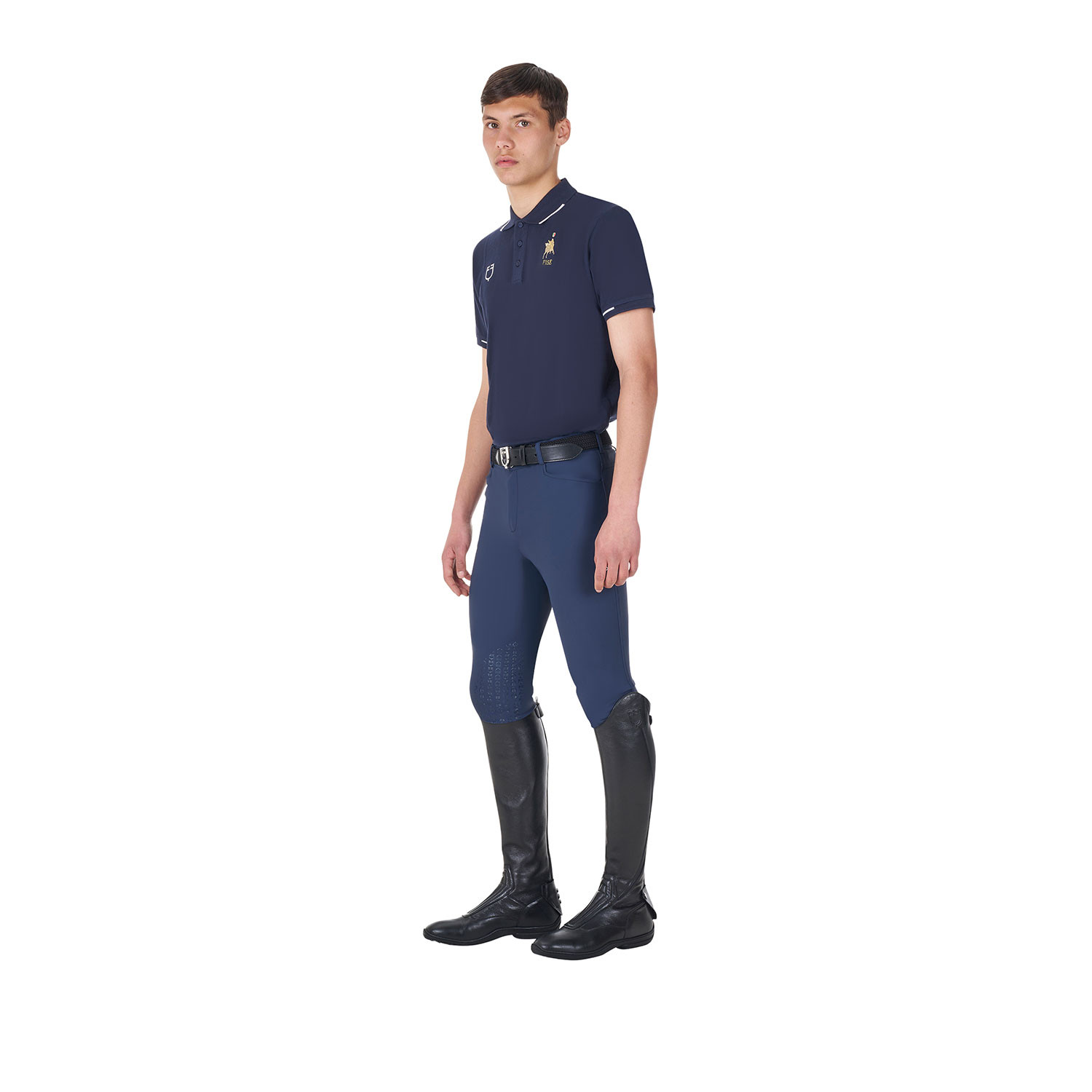 Herren-Trainingspolo mit drei Knöpfen X FISE