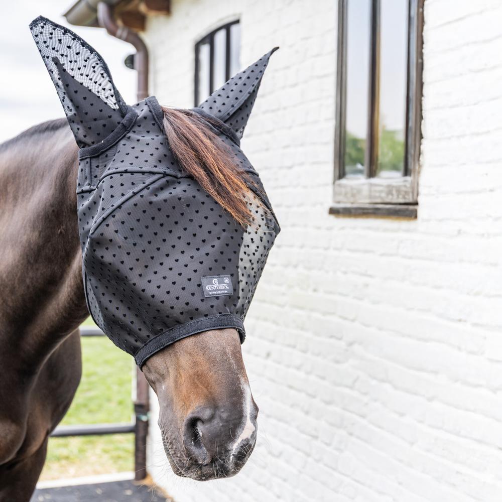 Fliegenmask Heart mit Ohren und Nase