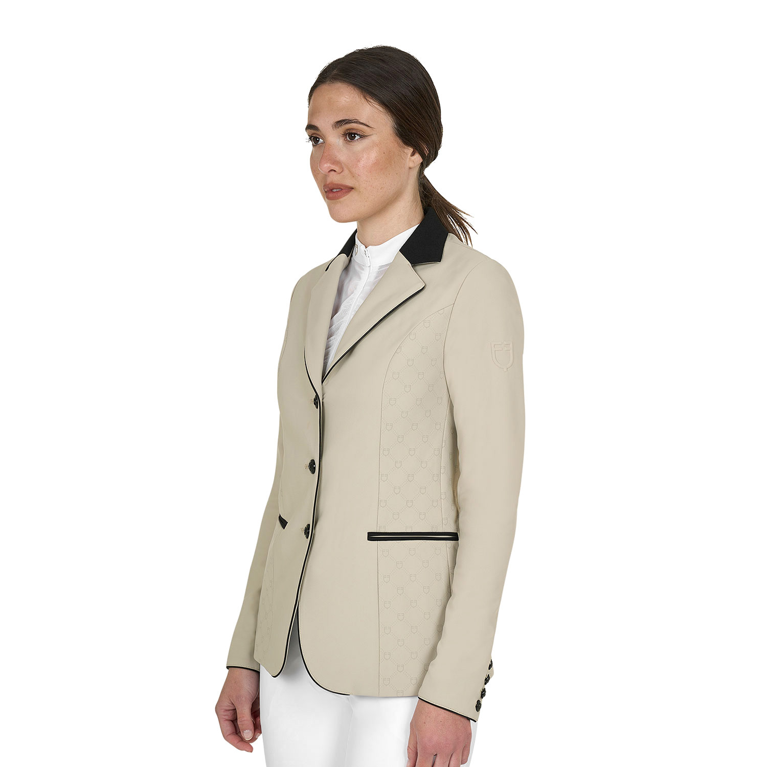 Damen-Turnierjackett mit Monogramm und drei Knöpfen