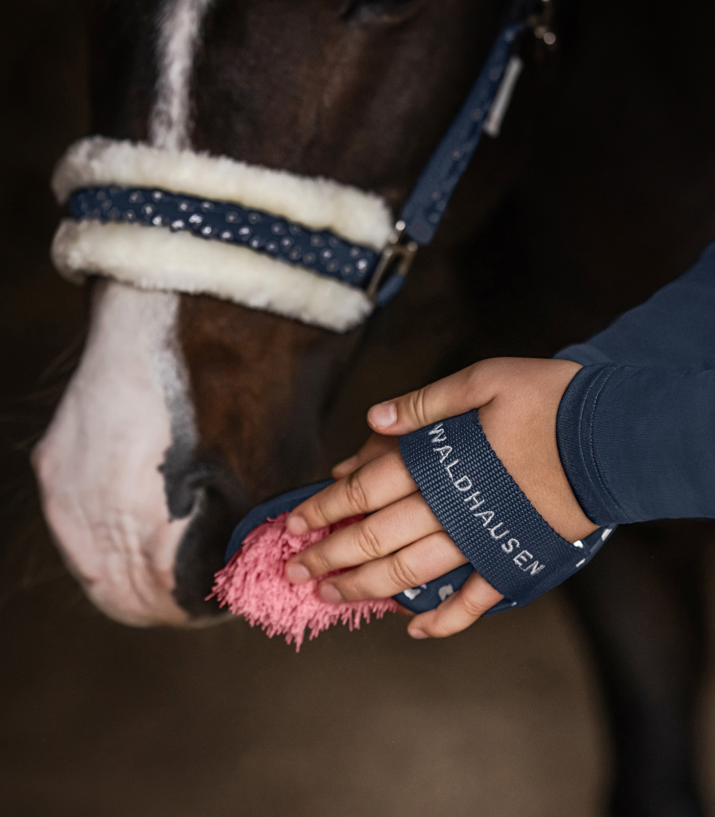 Wurzelbürste Lucky, nachtblau, 14 cm