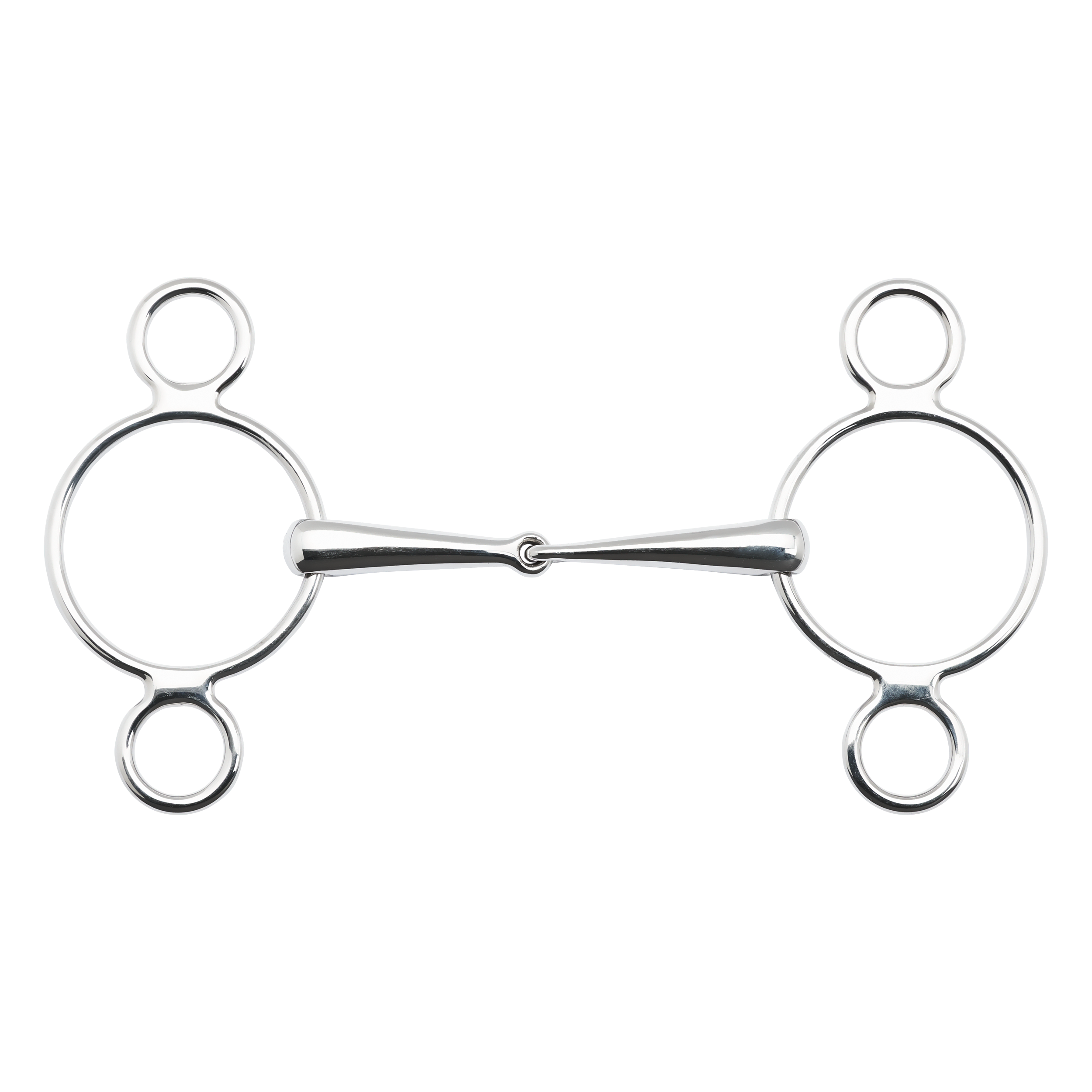 Mors simple 3 anneaux acier, 16 mm