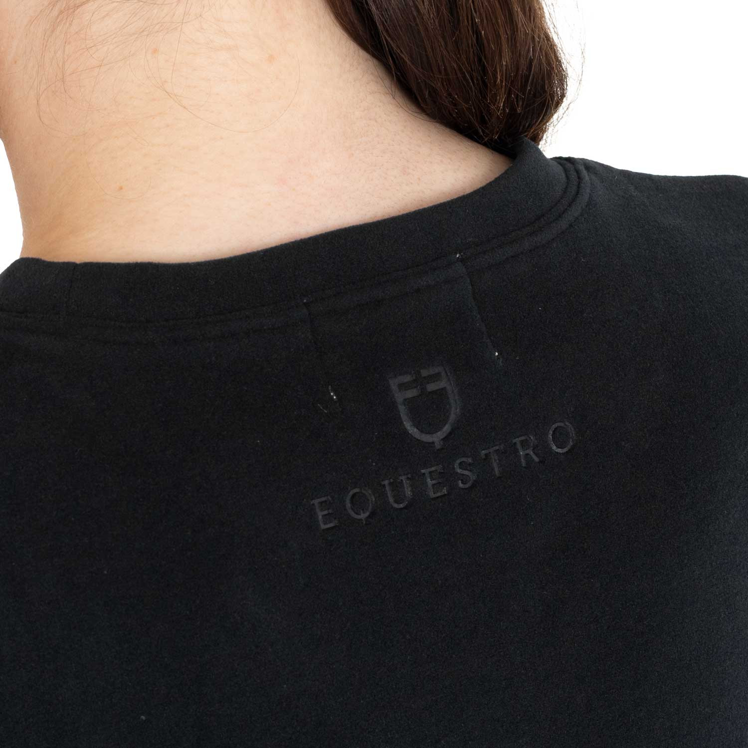 Damen-Fleece-Sweatshirt mit Rundhalsausschnitt