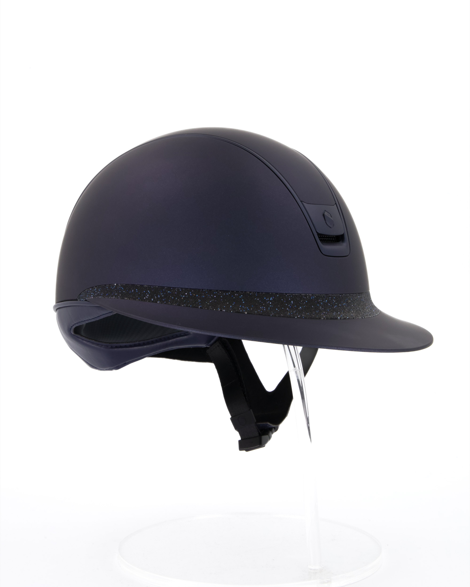 Reithelm 2.0 Miss Shield Shadowmatt Blue, Frontal Band Crystal Fabric Summer Nights, Trim u. Blason Shadowmatt blue