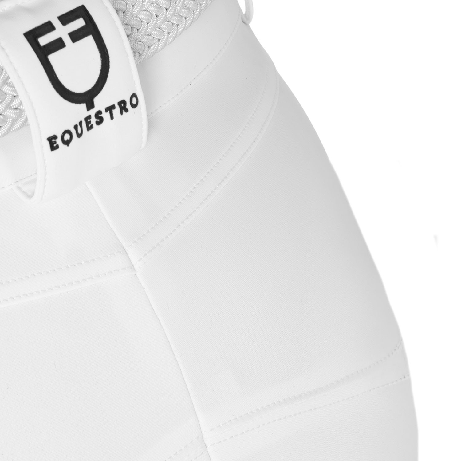 Damen-Reithose mit hohem Bund, Kniebesatz und Fleecefutter